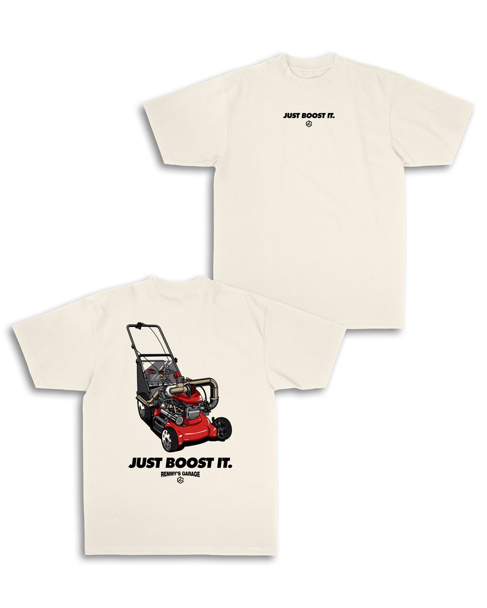 Boosted Lawnmower Tee- Bone